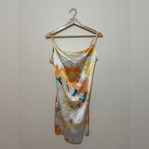 SHEIN Pastel Satin Dress